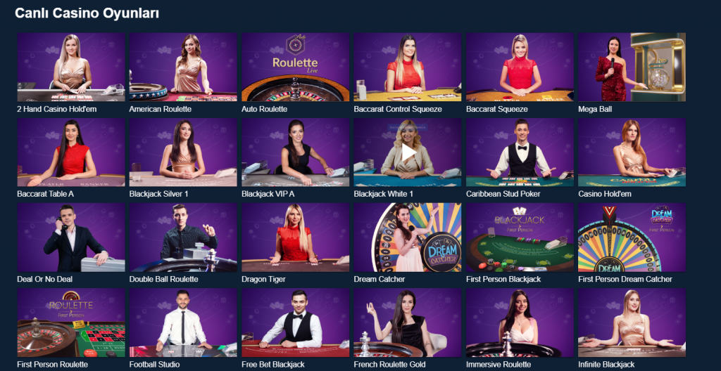 Jetbahis Canlı Casino Oyunları