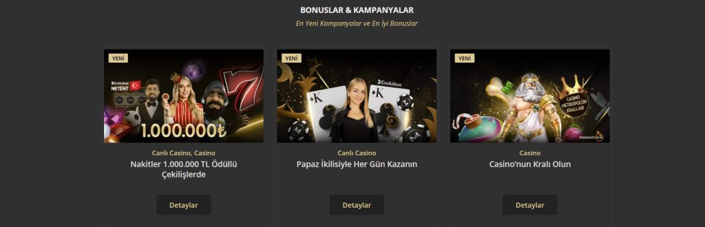 Casino Metropol Giriş Bonusları